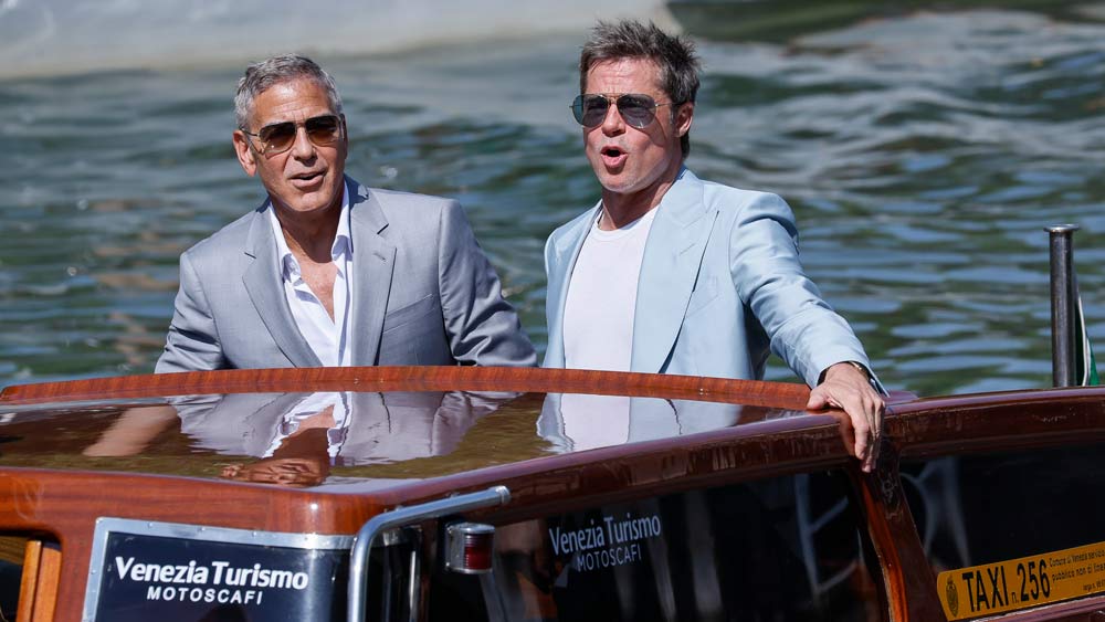 Watch: Venice Film Festival Welcomes Pitt and Clooney, and Their New Film 'Wolfs'