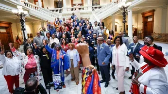 Georgia Democrats' Frustration with Anti-Transgender Bills Boils Over into a Walkout