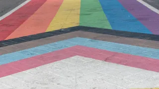 Hundreds Rally in Miami Beach’s “Forever Proud March” to Protest Florida Crackdown on Rainbow Crosswalks