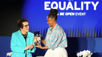 Ava Duvernay and Stacey Allaster Accept Billie Jean King Champions of Equality Award