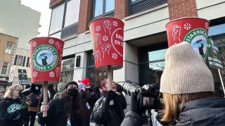 Starbucks to Pay $35M to NYC Workers in Settlement As Ongoing Strike Draws Pols to Picket Line